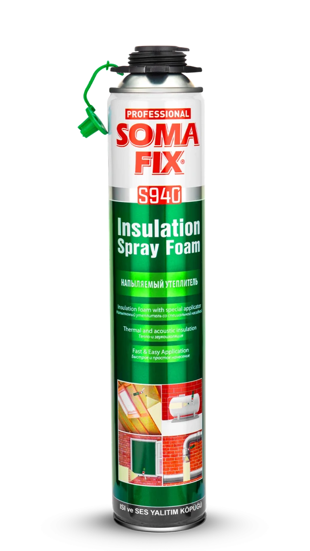 SOMAFİX TABANCALI ISI VE SES YALITIM KÖPÜĞÜ S940