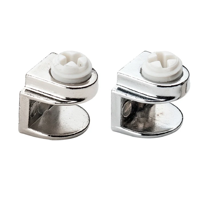 Metal Cam Raf Tutucu Düz(Plastik Vidalı Max. 8 mm)